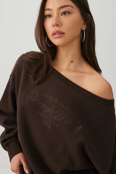 MADESOFT⢠Fleece Off Shoulder Sweatshirt
