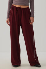 Flowy Twill Wide Leg Pants