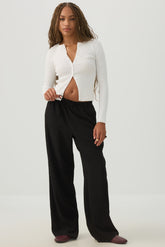 Crepe Wide Leg Pants