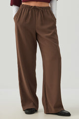 Crepe Wide Leg Pants