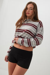 Foldover Waist Mini Biker Shorts