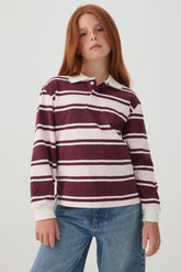Striped Polo Top