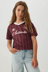 Boxy Sports Jersey Top
