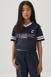 Boxy Sports Jersey Top