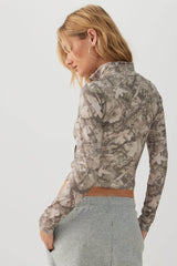 Jersey Zip Up Top