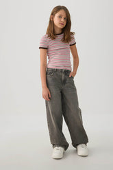 Wide Leg Denim Jeans
