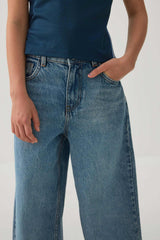 Wide Leg Denim Jeans