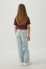 Wide Leg Denim Jeans