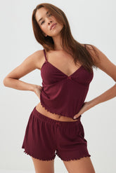 Pointelle PJ Tank Top And Short Set