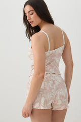 Ribbed Tank Top and Short Pyjamas Set