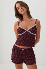 Ribbed Tank Top and Short Pyjamas Set