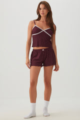 Ribbed Tank Top and Short Pyjamas Set