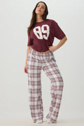 Plaid Super Soft Straight Leg PJ Pants
