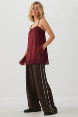 Lace Trim Tank Tunic