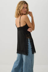 Lace Trim Tank Tunic
