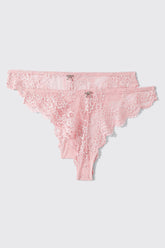 2-Pack Lace Cheeky Panties