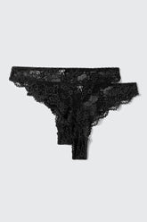 2-Pack Lace Cheeky Panties