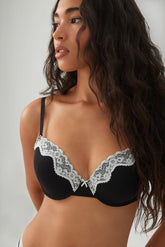 Lace Mesh Push-Up Bra