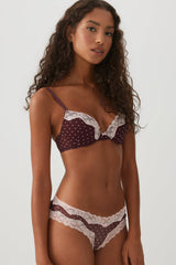 Lace Mesh Push-Up Bra