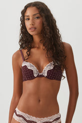 Lace Mesh Push-Up Bra
