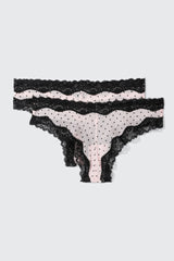 2-Pack Polka Dot Cheeky Panties