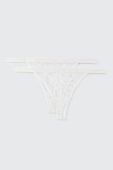 2-Pack Lace Thongs