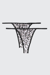 2-Pack Mesh Thong