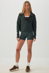 camactive⢠Waffle knit Boxy Zip Up Jacket