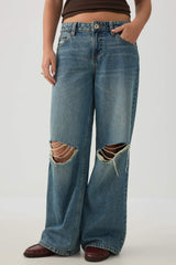 The Off-Duty Fit Low Rise Wide Leg Jean