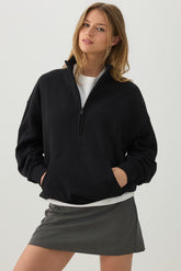 MADESOFT⢠Fleece Oversized Half Zip Sweatshirt