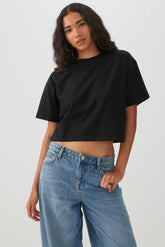BASICORE⢠Boxy Cropped T-Shirt