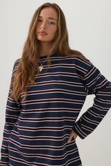 Striped Jersey Long Sleeve Top