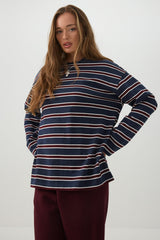 Striped Jersey Long Sleeve Top