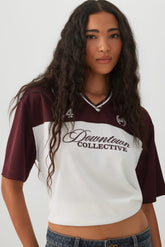 Extra-Long Graphic Mesh T-Shirt