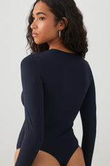 Crew Neck Long Sleeve Bodysuit