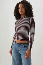 Rib Long Sleeve Top