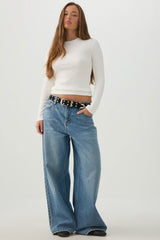 Rib Long Sleeve Top