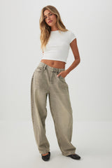 Rib Crew Neck Crop T-Shirt