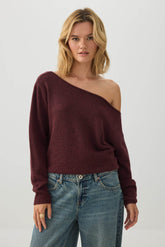 Off Shoulder Knit Sweater