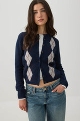 Cropped Button Front Cardigan