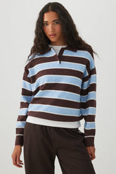 Striped Polo Sweater
