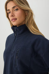 Fleece Quarter Zip Sweatshirt