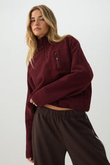 Fleece Quarter Zip Sweatshirt
