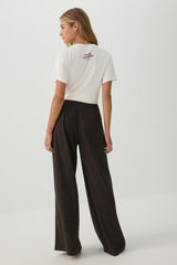 Pleated Wide Leg Knit Pants