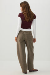 The Indie Fit High Rise Barrel Pants