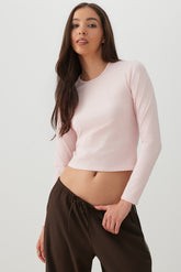 Super Soft Long Sleeve Crop T-Shirt