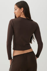 Super Soft Long Sleeve Crop T-Shirt