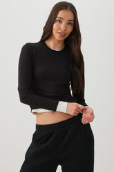 Super Soft Long Sleeve Crop T-Shirt