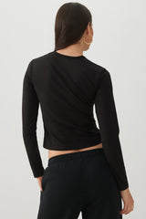 Super Soft Long Sleeve Crop T-Shirt