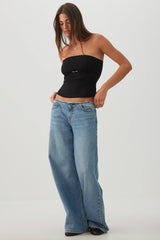 Metal Trim Tube Top
